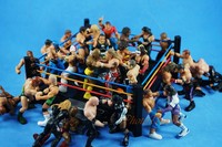 Wrestling Ring Arena Platform WWE WWF Micro Aggression Rumblers Figur RAW A596