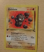 Kleinstein 47/62 1. Edition Fossil - Pokemon! Karte 