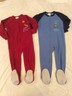 Carters 4T Just One Year Fleece Pajama Lot Dinosaur Fire Truck Blanket Sleeper