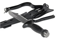 Tauchermesser mit Scheide und Befestigungsbändern 28cm