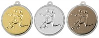 50 Stück Fußball Medaillen 3D Ø 58mm inklusive Medaillenband und Beschriftung
