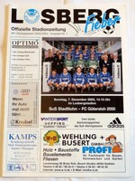 Programm SUS STADTLOHN - FC GÜTERSLOH 2000 Fußball Oberliga Westfalen 2003