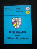 Orig.PRG   Freundschaftsspiel  05.02.1991  CARL ZEISS JENA - BAYER 04 LEVERKUSEN