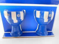 FC Schalke 04 Eierbecher-Set Schal  - NEU & OVP