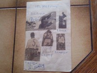 VFL Wolfsburg 50er Jahre,12mal signiert-Englert,Bräutigam,Fiedler,Litzenberg