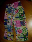 Copper Key Pink Flower Summer Pants girls sz 6x