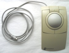 Vintage MicroSpeed 9045 MacTrac Apple MacIntosh 3 Button Trackball Mouse Fuutb02