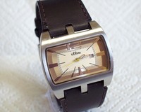 s.OLIVER - Herrenuhr mit Datumsanzeige + neuer Batterie