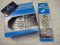 Shimano XT Kassette CS-M771-10 + Kette CN-HG95 10-fach Verschleissset 