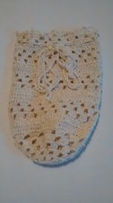 Civil War Reenactment Ladies Dress Reticule Cream/Ecru