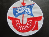 FC Hansa Rostock-Aufnäher-Patch-DDR Fussball Oberliga-DDR Liga-gestickt