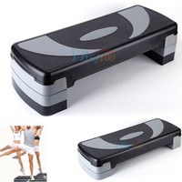 78 cm Stepper Aerobic Steppbrett Fitness Step Brett Board 3-fach verstellbar