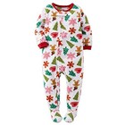 Carters Baby Girls Fleece Pajamas 18 Months, Holiday Cookie Print