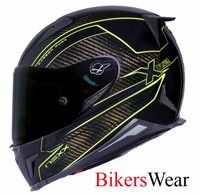 NEXX X R2 Carbon Pure Neon Yelow Full Face Carbon Motorcycle Helmet