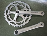 SHIMANO 600 CRANK SET KURBEL FC-6207 52/42 170mm 