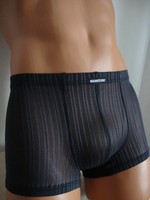 Manstore Mini Pants Gr.L transparent schwarz leicht und elastisch neu