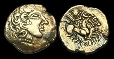 Ce-Fjdf - North Central Gaul, Carnutes, Pale Gold Stater, ca.100-80Bc. Very-Rare