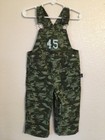 Infant Boy's THOMAS THE TANK Green Camo Overalls (Size: 12 Mos.) EUC