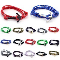 Anker Armband Gewickelt ANCHOR Surfer Bracelet Blogger Geschenk Wickelband NEU