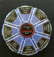 Alien Clapton Flat twisted Fused Hive Mix twisted Quad Tiger 48 Coils H