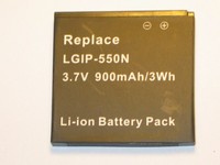 Akku für LG GD510 Pop, GD880 Mini, S310 , LGIP-550N, Li-ion, 3,7V, 900mAh