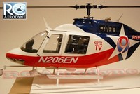 Bell 206 Jet Ranger News Chopper 700er  GFK Rumpf