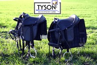  Reitkissen Ponysattel Shettysattel Zubehör Sattel Set Holzpferd Schwarz Tysons 