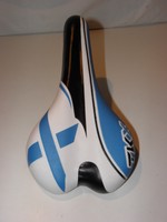 Fahrradsattel Trekking Mountainbike Sattel Jugend Sattel Blau - Weiß  Nr.13005