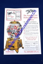 Ad-Lee Co. Ez Gumball Machine Full Color Sales Brochure, Printshop Reproduction
