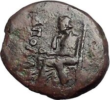 KOLOPHON in IONIA 50BC Poet Homer of ODYSSEY Apollo Ancient Greek Coin i55351