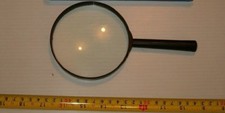 New Large 4" Diameter Magnifying Glass , Loupe , Real Glass Lens, Free Shipping