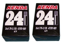 2x Kenda Schlauch Fahrradschlauch 24" AV x 1.75 - 2.125 Auto Schrader Ventil