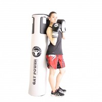 GAT POWER BOXHANDSCHUHE + BOXSACK SET 90 x 35cm  + SPRINGSEIL + Kette BOXSET wei