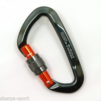 Elliot Schraubkarabiner - Kletter Karabiner, Karabinerhaken m. Keylock, 25 kN