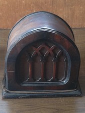 Vintage ANSONIA Reproducer Model 911 Wood Cathedral Shape Cabinet RADIO Speaker