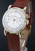 Cortebert Chrono 18K GG Vintage  Valjoux (Schaltrad) *TOP*