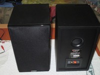 *** 1 Paar Advance Acoustic Kubik K1 Regal-Lautsprecher (schwarz) ***