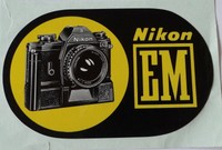 Aufkleber NIKON EM Fotoapparat Photography Camera 80er Sticker Autocollant