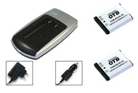 2 x Akku + Ladegerät für Nikon Coolpix S3500  (EN-EL19)