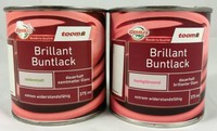 Toom Brillant Buntlack versch. Farben glanz/seidenmatt 125-2500ml 1L=11,92-6,00€
