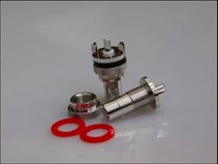 Valab Rhodium Plated Tellurium Copper RCA Socket 2 pairs/4 pcs