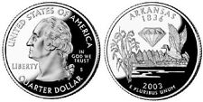 Two Coins - 2003 S Arkansas Silver Proof 25c Quarters sh4
