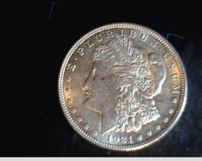 1921 Us Morgan Dollar, Uncirculated, .7734 oz Silver (Us-6415)