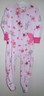 girls size 3T pink FLEECE STYLE BLANKET SLEEPER FAIRY BUTTERFLY pajamas 1 pc @@