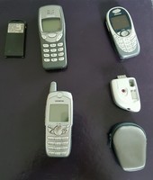 Siemens sl45, Nokia 3210 und Siemens S55 mit Kamera 
