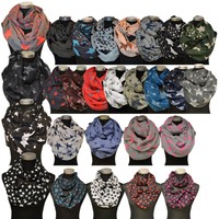 NEU! XXL Stern Sterne Herbst Rundschal Schlauchschal Loop Schal Halstuch Tuch !!