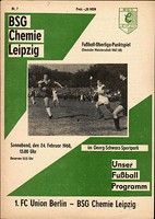 OL 67/68 BSG Chemie Leipzig - 1. FC Union Berlin, 24.02.1968
