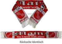 Mainz "NEVER WALK ALONE" Schal Fanschal Neu & OVP