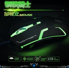 8D 2400Dpi Mx-9100 Iron Knight 6 Buttons Wired Usb Optical Pc Gaming Mouse Mice