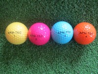 NEU 72 Stück bunte Turnier Golfbälle APM-TEC Z-03 verbesserte Oberfläche Neu